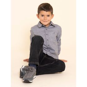 ZAPATILLA PARA NIÑO POLIESTER JANET-K GRIS HUSH PUPPIES