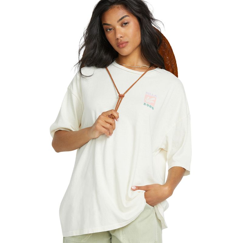 Polo-Basico-Para-Mujer-Brand-New-Day-Blanco-Billabong