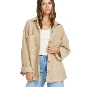 CASACA PARA MUJER EVERYTIME FLEECE SHACKET BEIGE BILLABONG