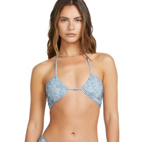 Bikini Top Para Mujer Trippin Tides Drew Bandeau Celeste Billabong