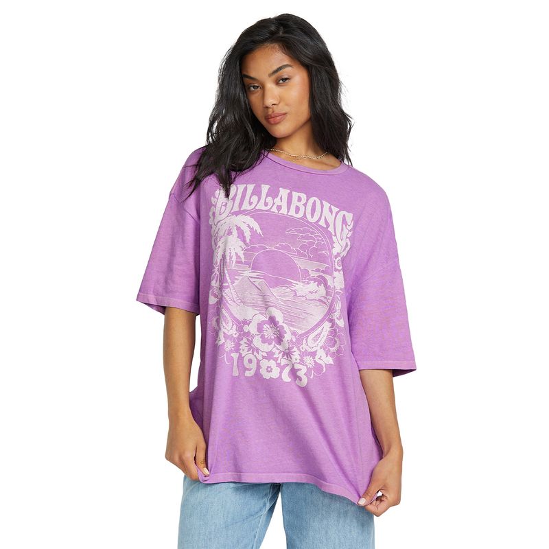 Polo-Basico-Para-Mujer-Sweet-Ride-Morado-Billabong
