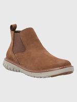 Botin-Para-Hombre-Cuero-Smart-Chelsea-Marron-Hush-Puppies