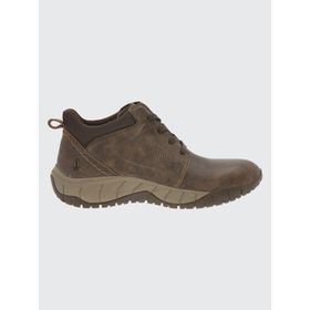 Botín Para Hombre Cuero Bodo Marrón Oscuro Hush Puppies