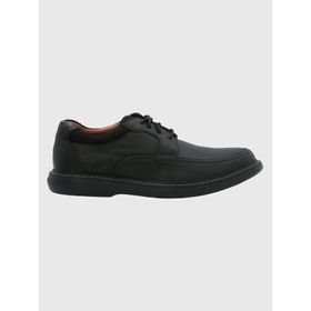 Zapato Para Hombre Cuero Kansas Negro Hush Puppies