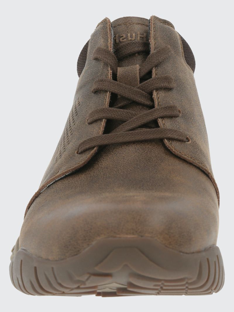 Botin-Para-Hombre-Cuero-Bodo-Marron-Oscuro-Hush-Puppies