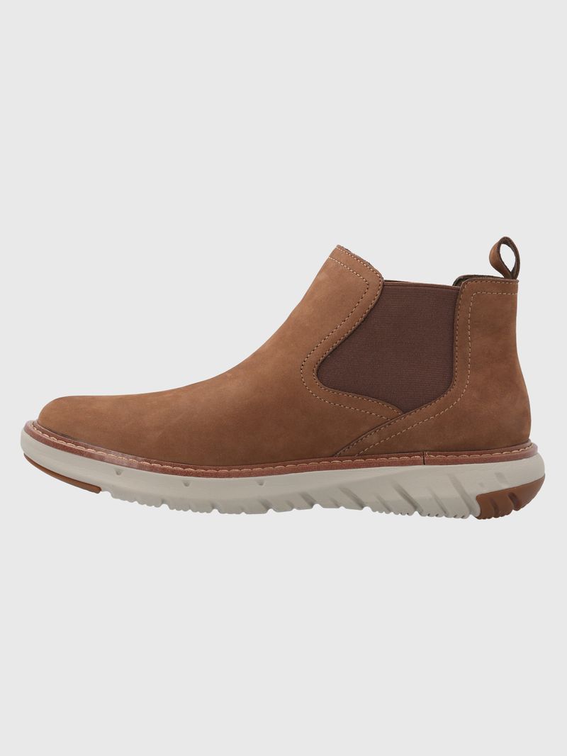 Botin-Para-Hombre-Cuero-Smart-Chelsea-Marron-Hush-Puppies