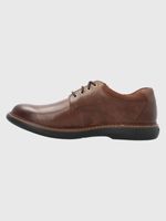 Zapato-Para-Hombre-Cuero-Ohio-Marron-Oscuro-Hush-Puppies