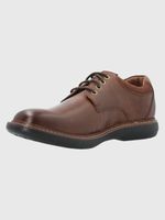 Zapato-Para-Hombre-Cuero-Ohio-Marron-Oscuro-Hush-Puppies