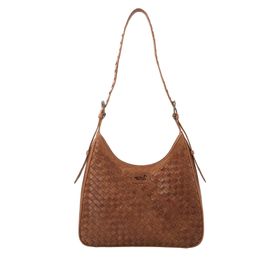 CARTERA PARA MUJER FIBRAS RECICLADAS BRAID HOBO CAFÉ ROCKFORD