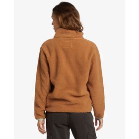 POLERA PARA MUJER HORIZON HALF ZIP MARRÓN BILLABONG