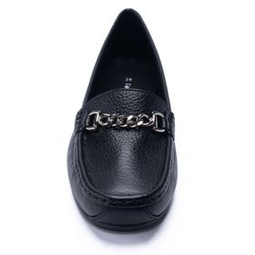 MOCASÍN PARA MUJER CUERO DEBORA NEGRO HUSH PUPPIES