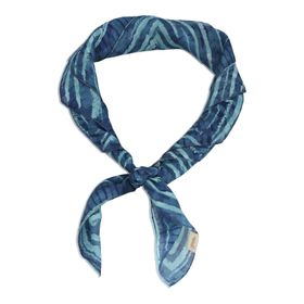 PAÑUELO PARA MUJER RKF SILK BLUNT AZUL ROCKFORD