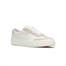 ZAPATILLA PARA MUJER CUERO JUMP KICK T-TOE LEATHER BEIGE KEDS