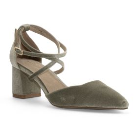 Zapato Para Mujer Velvet Cornnelia Verde Oliva Hush Puppies