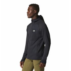 Polar Para Hombre Con Capucha Polartec® Power Grid™ Negro Mountain Hardwear