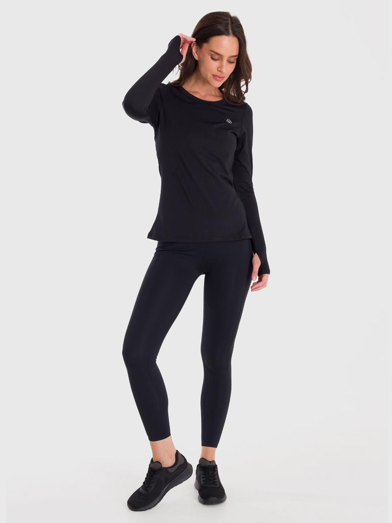 Polo-Manga-Larga-Para-Mujer-First-Layer-Negro-Bsoul