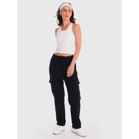 PANTALÓN PARA MUJER CARGO NEGRO BSOUL