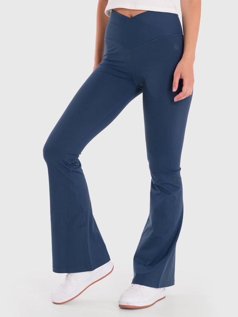 Legging-Para-Mujer-Flared-Azul-Bsoul