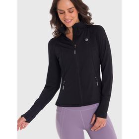 POLO MANGA LARGA PARA MUJER SECOND LAYER NEGRO BSOUL