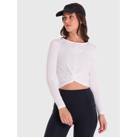 POLO MANGA LARGA PARA MUJER MODAL BLANCO BSOUL