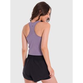 POLO SIN MANGAS PARA MUJER CROP BRA MORADO BSOUL