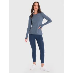 POLO MANGA LARGA PARA MUJER FIRST LAYER AZUL BSOUL