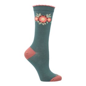 MEDIAS PARA MUJER BAMBOO FLOWER AZUL ROCKFORD