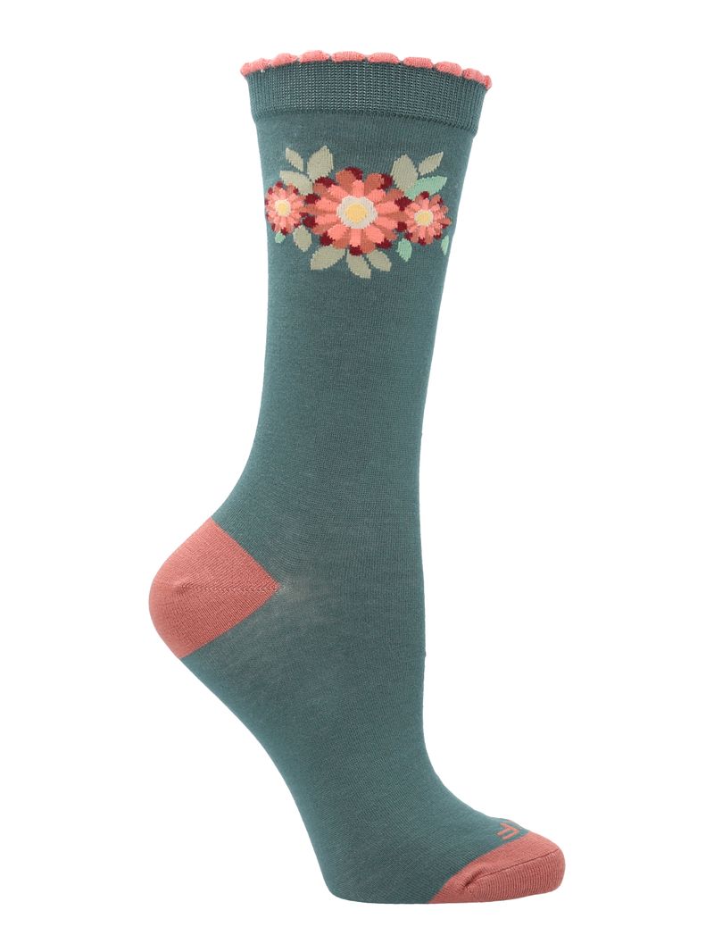 Media-Para-Mujer-Bamboo-Flower-Azul-Rockford