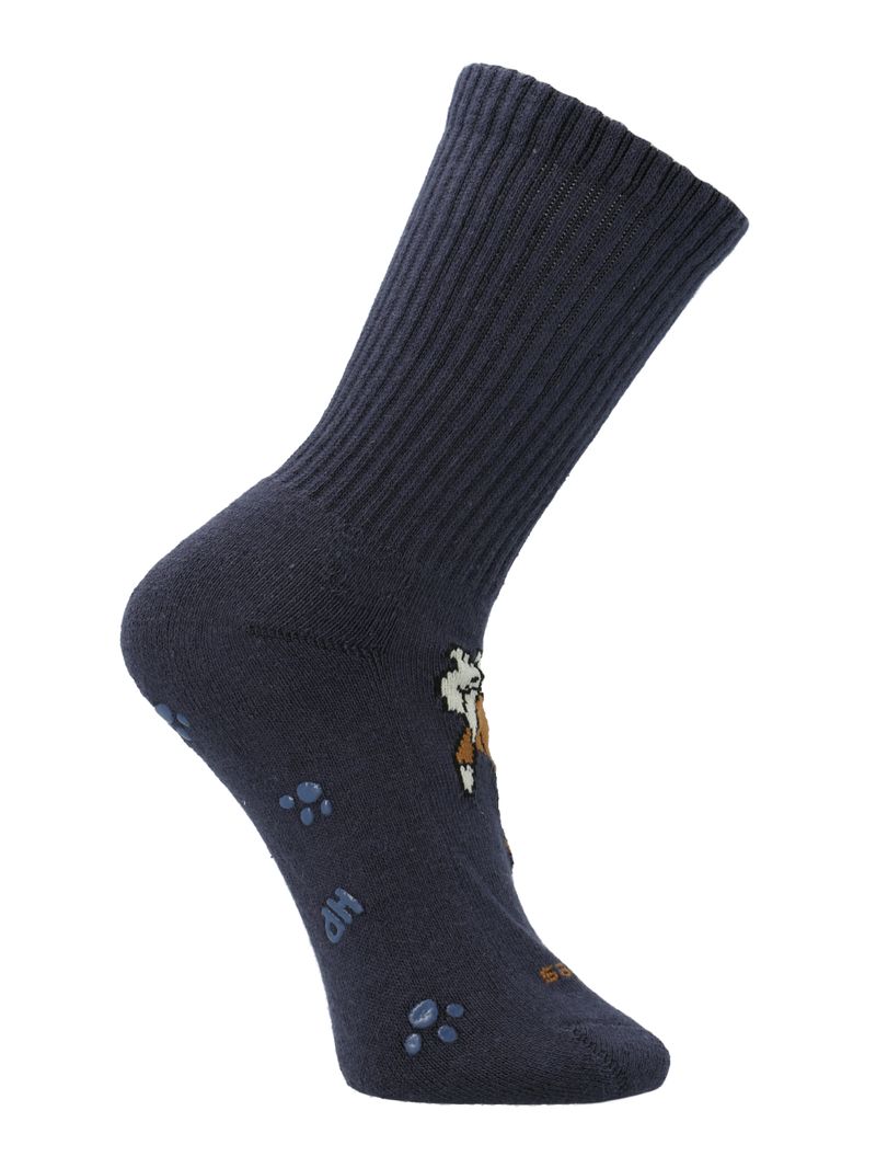 Medias-Para-Niño-Algodon-Elastano-Dog-Sportrib-Azul-Hush-Puppies