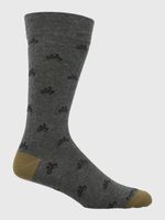 Medias-Para-Hombre-Algodon-Elastano-Cuff-Bikes-Gris-Oscuro-Hush-Puppies