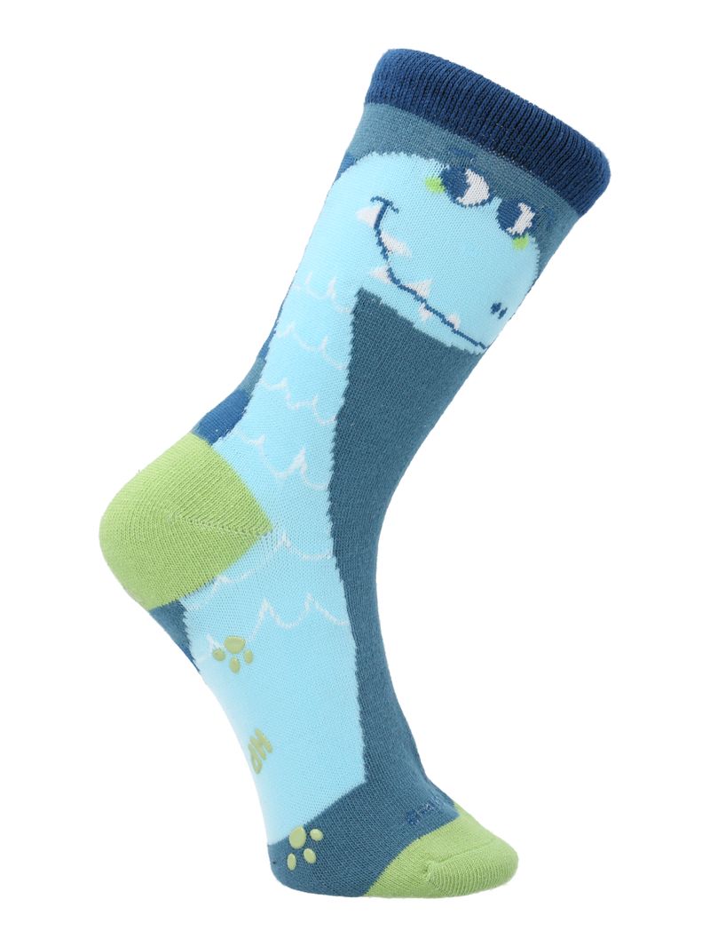 Medias-Para-Niño-Algodon-Elastano-Big-Dino-Azul-Hush-Puppies