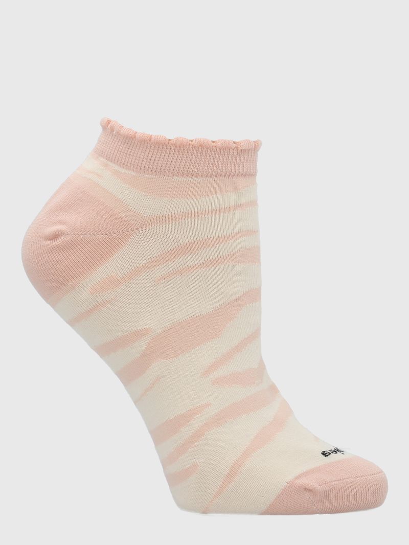 Medias-Para-Mujer-Algodon-Elastano-Ped-ST-Zebra-Rosado-Hush-Puppies