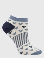 Medias-Para-Mujer-Algodon-Elastano-Ped-Heart-Crema-Hush-Puppies