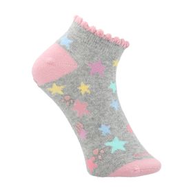 MEDIAS PARA NIÑA ALGODÓN/ELASTANO PED ST STAR GRIS HUSH PUPPIES