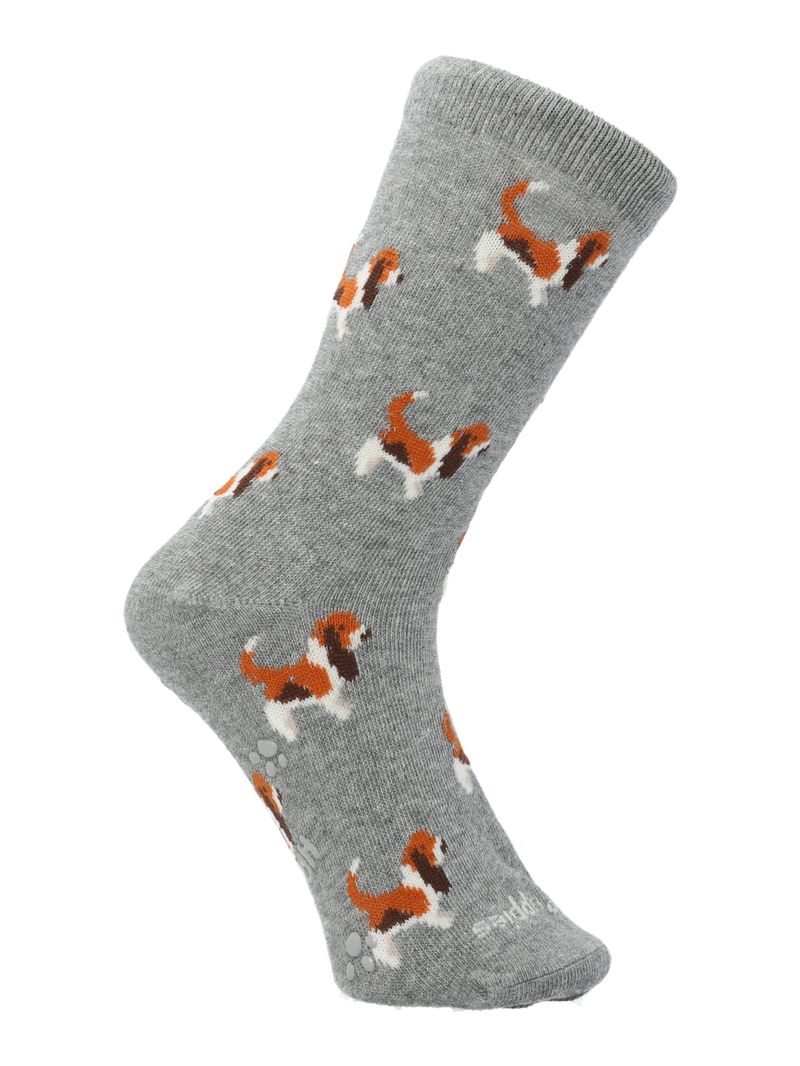 Medias-Para-Niño-Algodon-Elastano-Bassets-Gris-Hush-Puppies