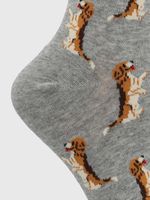 Medias-Para-Mujer-Algodon-Elastano-Beagle-Gris-Hush-Puppies