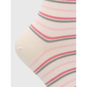 MEDIAS PARA MUJER ALGODÓN/ELASTANO CUFF LINES CREMA HUSH PUPPIES