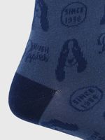 Medias-Para-Hombre-Algodon-Elastano-Dog-Puppies-Azul-Hush-Puppies
