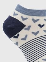 Medias-Para-Mujer-Algodon-Elastano-Ped-Heart-Crema-Hush-Puppies