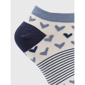 Medias Para Mujer Algodón/Elastano Ped Heart Crema Hush Puppies