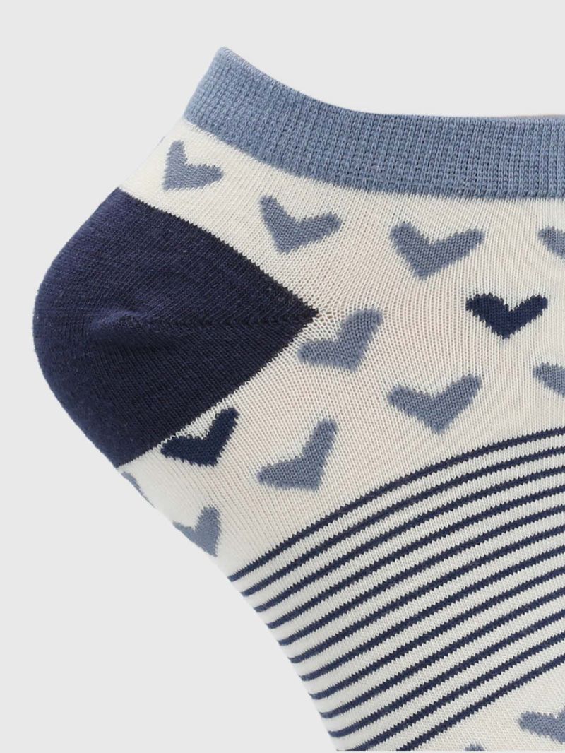 Medias-Para-Mujer-Algodon-Elastano-Ped-Heart-Crema-Hush-Puppies