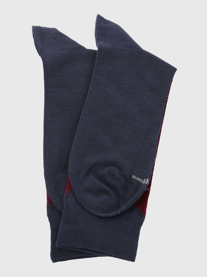 Medias-Para-Hombre-Algodon-Elastano-Cuff-Argyle-Azul-Hush-Puppies