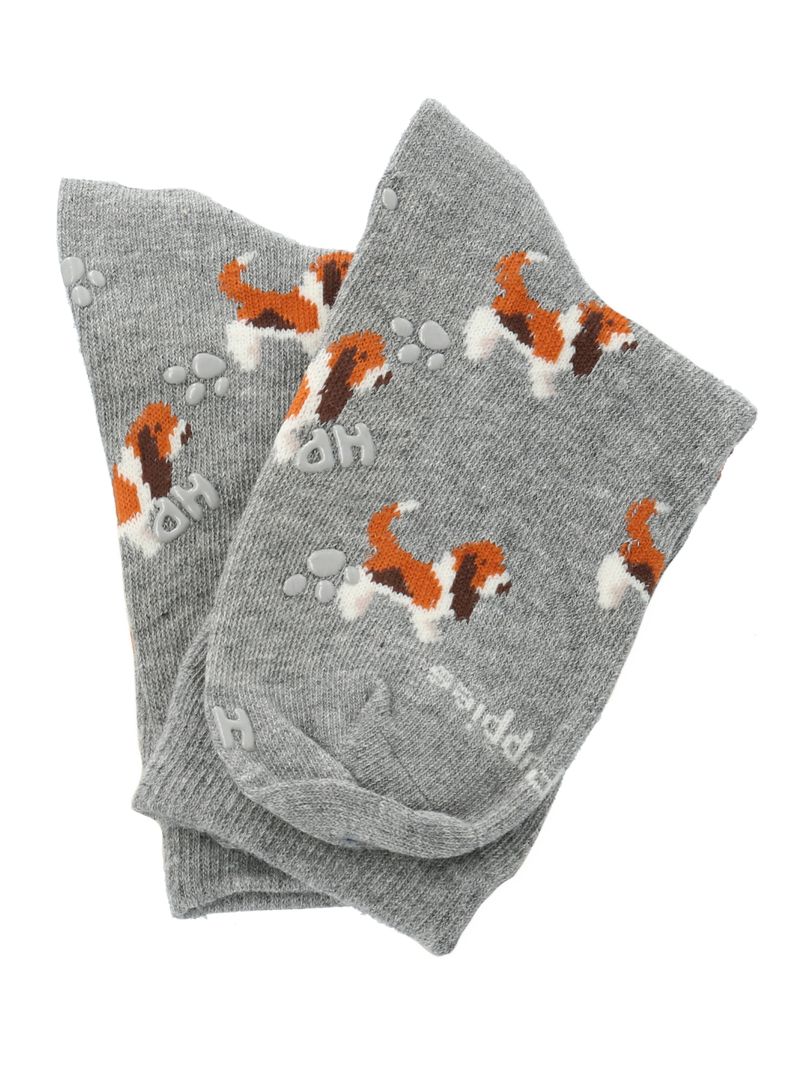 Medias-Para-Niño-Algodon-Elastano-Bassets-Gris-Hush-Puppies