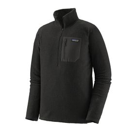 Casaca Outdoor Para Hombre R1 Air Zip Neck Negro Patagonia