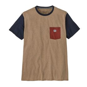 Polo M/C Outdoor Unisex Shop Sticker Pocket Responsibili-Tee Café Patagonia