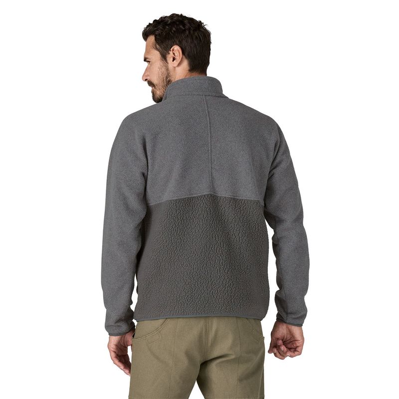 Polar-Para-Hombre-Retro-Pile-1-2-Snap-Gris-Patagonia