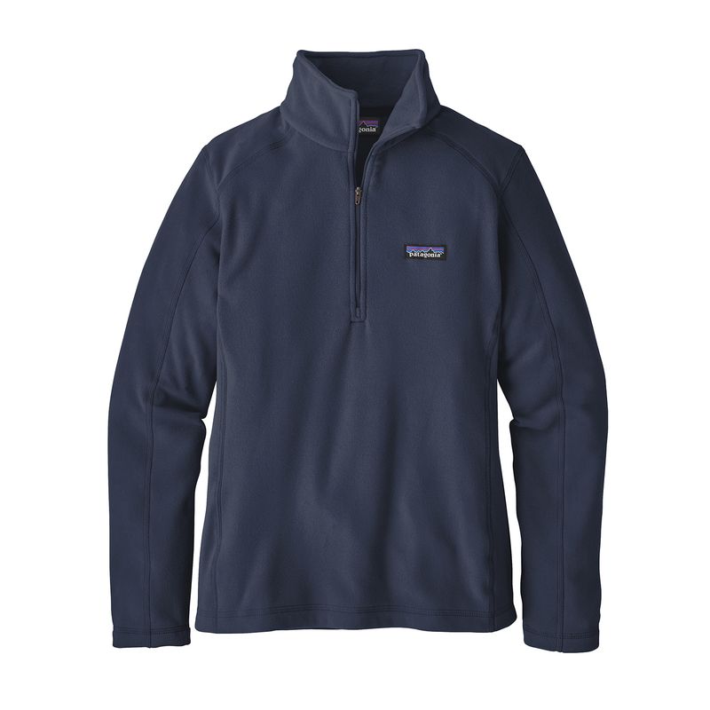 Casaca-Para-Mujer-Micro-D-1-4-Zip-Azul-Patagonia
