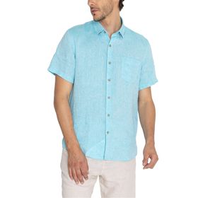 CAMISA ROCKFORD LINENSHOR CELESTE PARA HOMBRE