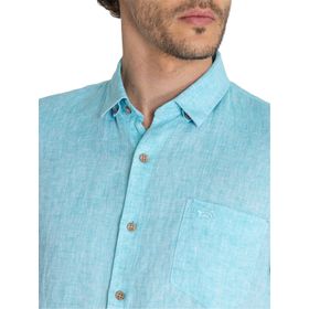 CAMISA ROCKFORD LINENSHOR CELESTE PARA HOMBRE