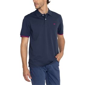 Polo Manga Corta Algodón Pima Para Hombre Mitchell Azul Rockford